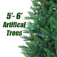 5' - 6' juletræer